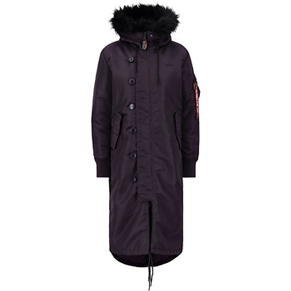 Alpha  Parkas Long Fishtail Women - Plum günstig online kaufen