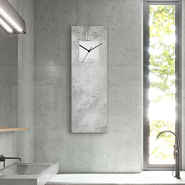 Bruno Banani Wanduhr Beton auf Glas günstig online kaufen