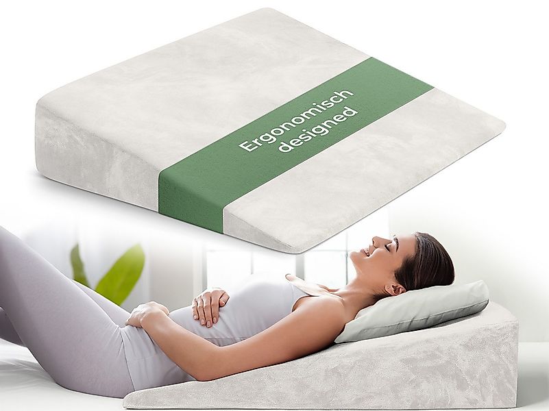 Well B4 Keilkissen für Bett und Couch, Matratzenkeil [mit 2 Liegezonen], Rü günstig online kaufen
