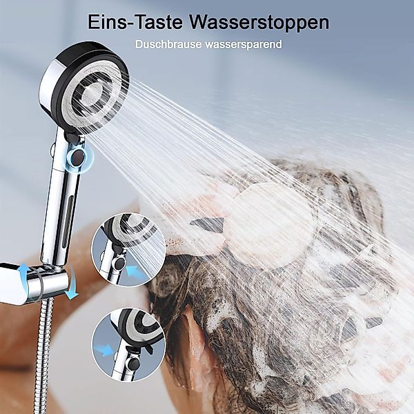 MODFU Handbrause Hochdruck Duschkopf Duschbrause Brausekopf günstig online kaufen