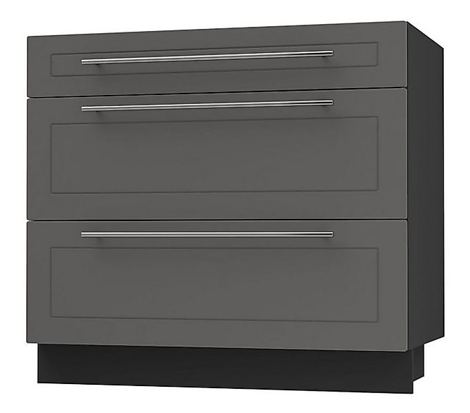 Feldmann-Wohnen Auszugsunterschrank Kvantum (3 Schubladen mit Teilauszug, S günstig online kaufen