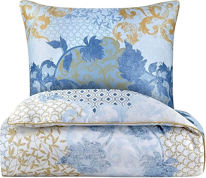 Aymando Bettwäsche Merissa, 100% Baumwolle Mako Satin, 2 teilig, Saum und R günstig online kaufen