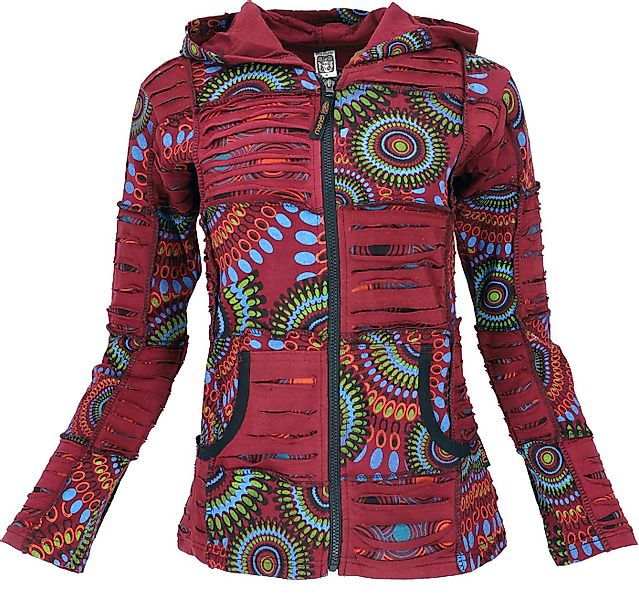 Guru-Shop Langjacke Goa Patchwork Jacke, Boho Kapuzenjacke, Ethno.. alterna günstig online kaufen