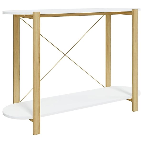 vidaXL Konsolentisch Weiß 110x38x75 cm Holzwerkstoff 345690 günstig online kaufen
