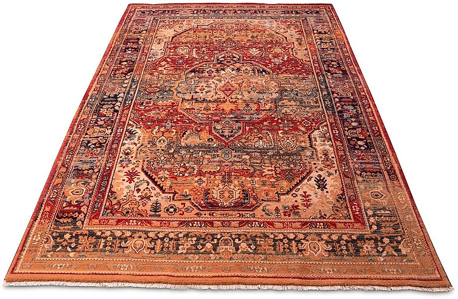 THEKO Wollteppich »Saharna 7518«, rechteckig, 12 mm Höhe, reine Wolle, Orie günstig online kaufen