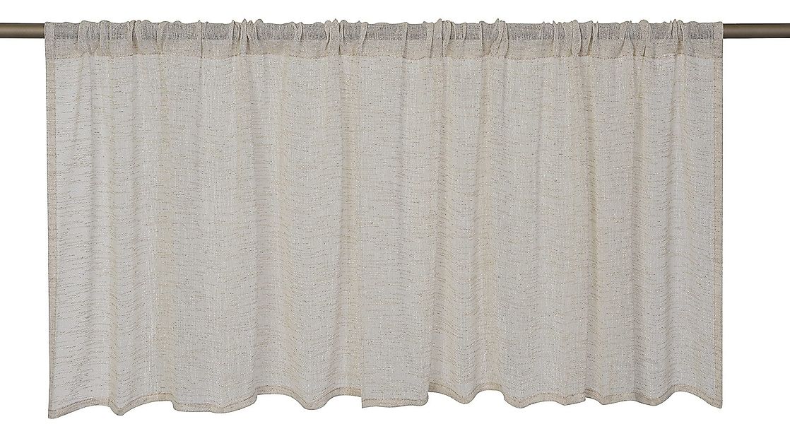 ELBERSDRUCKE Scheibengardine Bistrogardine Uni Liem beige günstig online kaufen