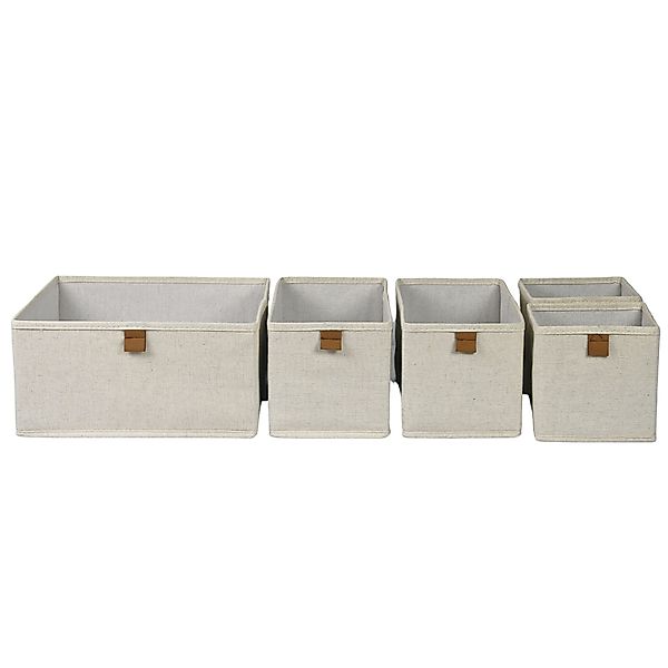 hausleben Aufbewahrungsbox Faltbare Organizer-Boxen mit Griff günstig online kaufen