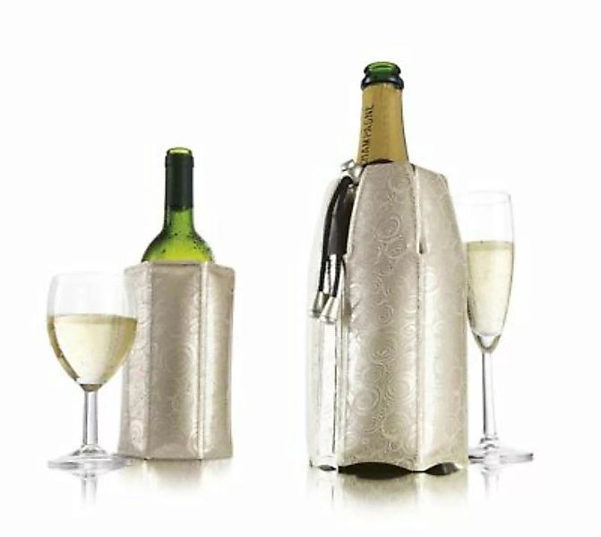 vacu vin "Aktiv Wein Champagner Kühler ""Platin"" 2er Set Kühlmanschetten" günstig online kaufen