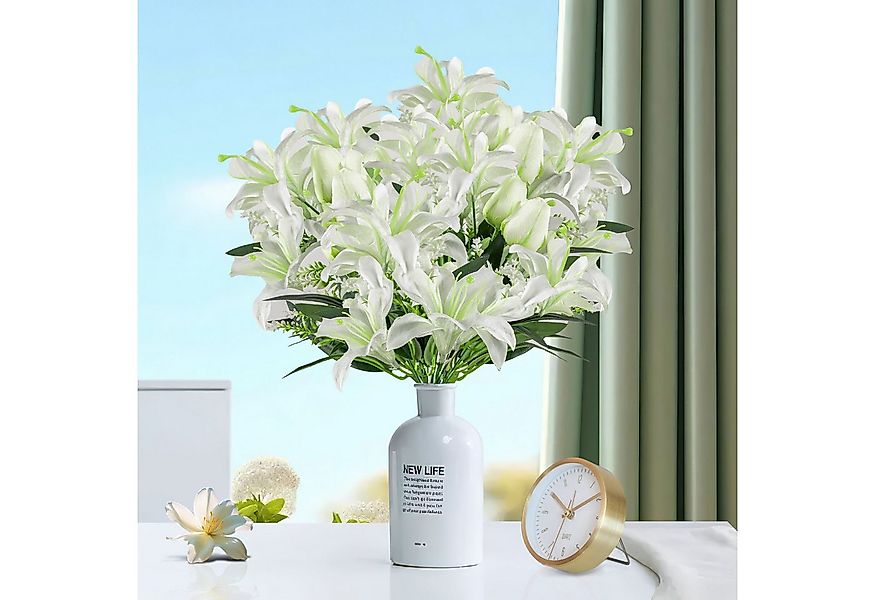 Kunstblumenstrauß Künstliche Dauerblumen Imitation Blumen Artifical Flowers günstig online kaufen