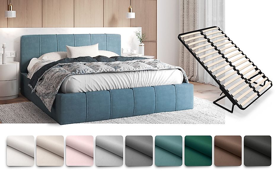 FDM Polsterbett FLORIDA Bettgestell 90x200, 120x200, günstig online kaufen