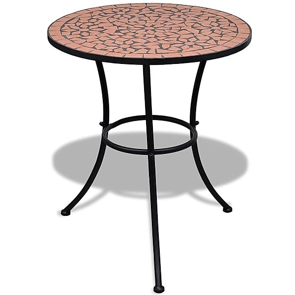 Bistrotisch Terracotta-rot 60 Cm Mosaik günstig online kaufen