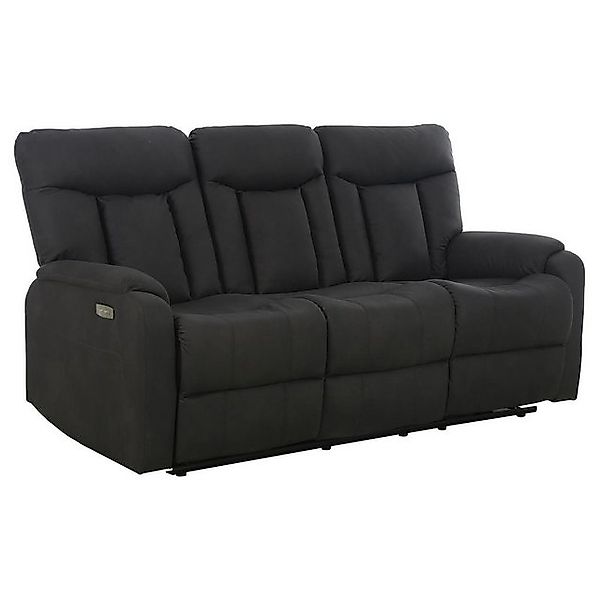 Femo Trade 3-Sitzer FM-3215, Anthrazit, Mikrofaser, USB-Anschluss, 1-motori günstig online kaufen