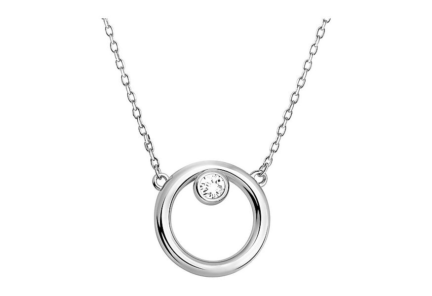 Sofia Milani Kette mit Anhänger Kreis, 925 Silber Damen Schmuck - N0859 günstig online kaufen
