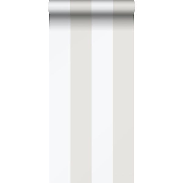 Sanders & Sanders Tapete Streifen Beige und Weiß 53 cm x 10.05 m günstig online kaufen