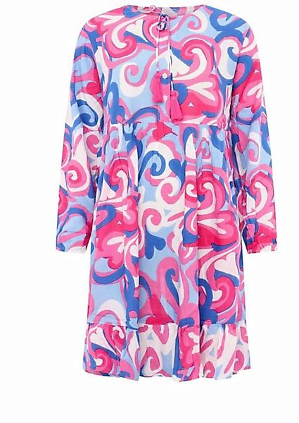 Zwillingsherz Sommerkleid Zwillingsherz Kleid Herzen & Kringel in pink-blau günstig online kaufen
