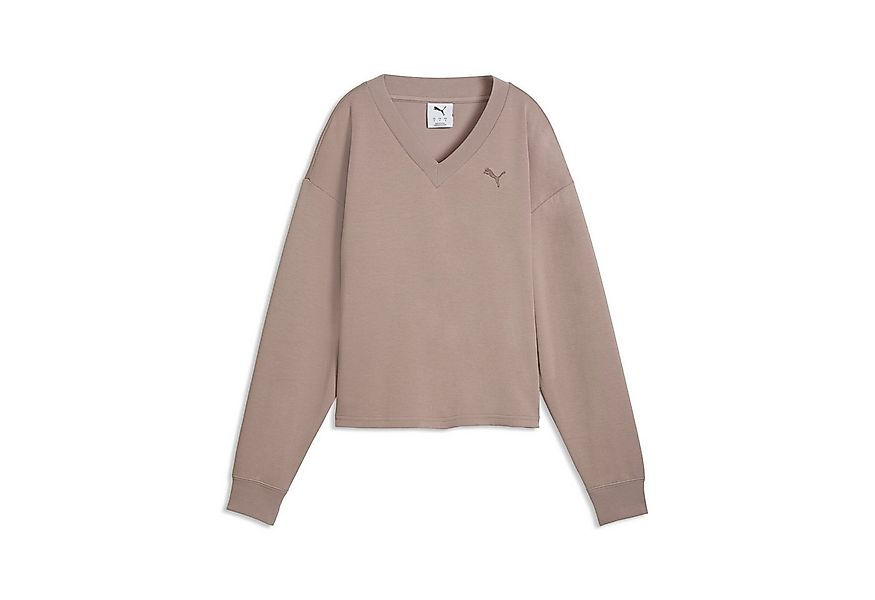 PUMA Sweatshirt Essentials Elevated Sweatshirt mit V-Ausschnitt Damen günstig online kaufen
