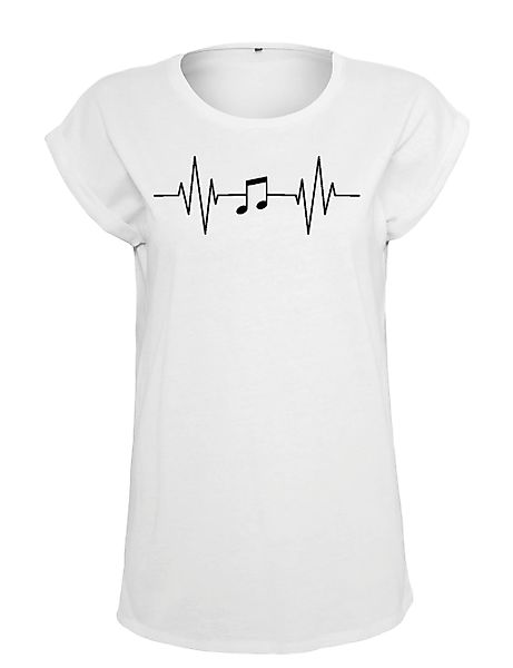 Youth Designz Print-Shirt "Heartbeat Music" Damen günstig online kaufen