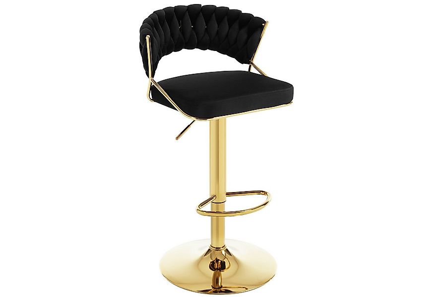 Woltu Barhocker (1 St), mit geflochtener Rückenlehne Fußstütze, Barstuhl Sa günstig online kaufen