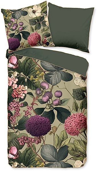 Descanso Wendebettwäsche »Onaz« 3 Stk. tlg. Satin, Reißverschluss, Paspel, günstig online kaufen