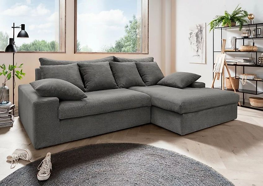 Myhomelando Ecksofa Akedo, mit 6 Zierkissen günstig online kaufen