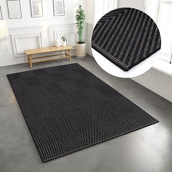 my home Teppich »Elsa, In- und Outdoor geeignet«, rechteckig, 3 mm Höhe, Si günstig online kaufen
