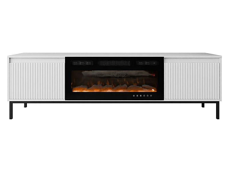 MIRJAN24 TV-Schrank Ozmi 2K EF mit Kamin (mit zwei Kleppen) Realistische LE günstig online kaufen