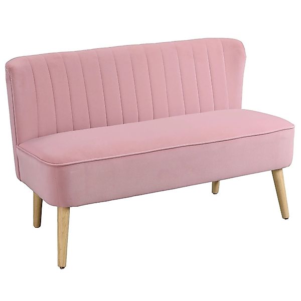 HOMCOM 2-Sitzer Sofa 117 x 56,5 x 77 cm günstig online kaufen
