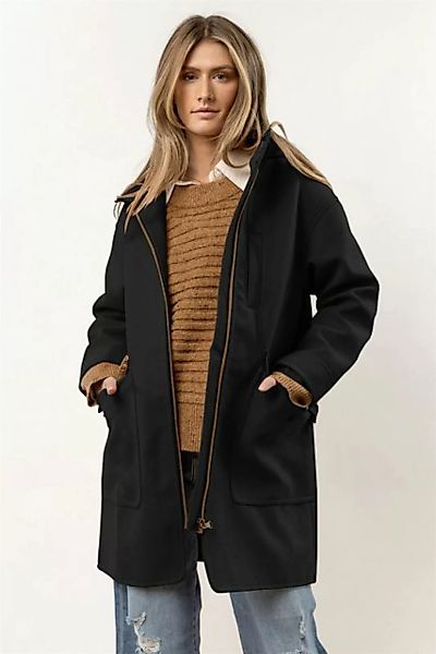 RUZU UG Sweatjacke Damen Jacke Kapuze modisch langärmelig mittellanger Mant günstig online kaufen