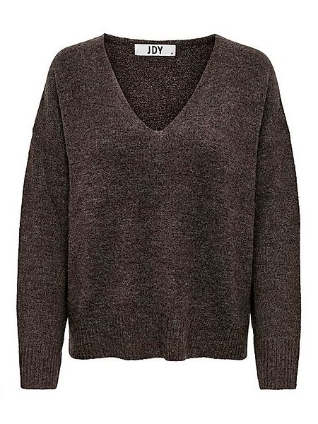 JACQUELINE de YONG Strickpullover Fein Strickpullover V-Neck JDYELANORA Lon günstig online kaufen