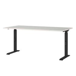 Schreibtisch Verstellbarer Schreibtisch in Schwarz und Lichtgrau (zweiteili günstig online kaufen