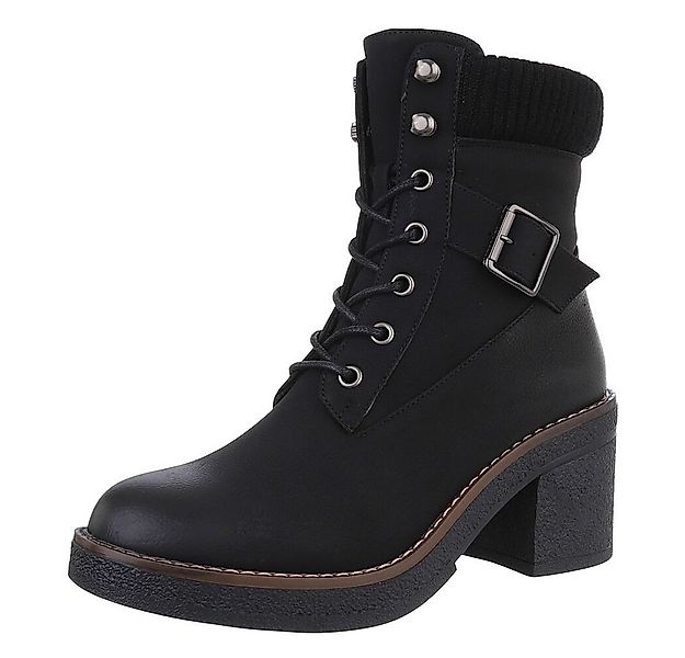 Ital-Design Damen Schnürschuhe Freizeit Schnürstiefelette (88519555) Blocka günstig online kaufen