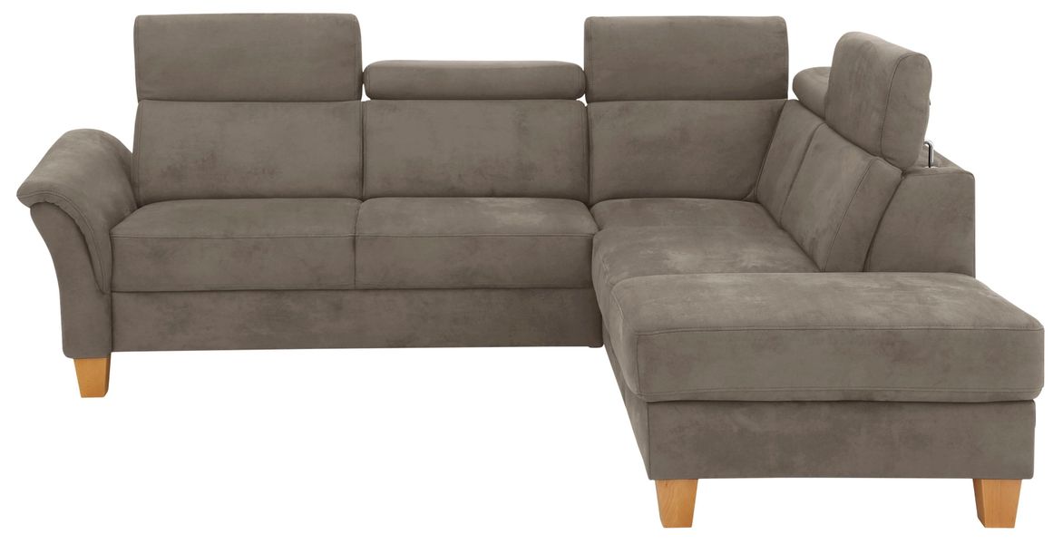 Home affaire Ecksofa "Conville L-Form" Federkern, wahlweise mit Bettfunktio günstig online kaufen