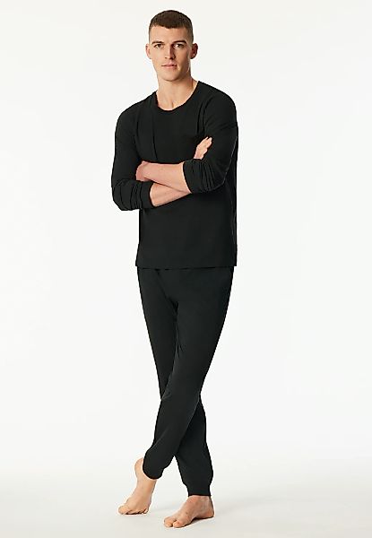 Schiesser Schlafanzug "Modern Nightwear" 2 tlg. seitliche Taschen, Brusttas günstig online kaufen