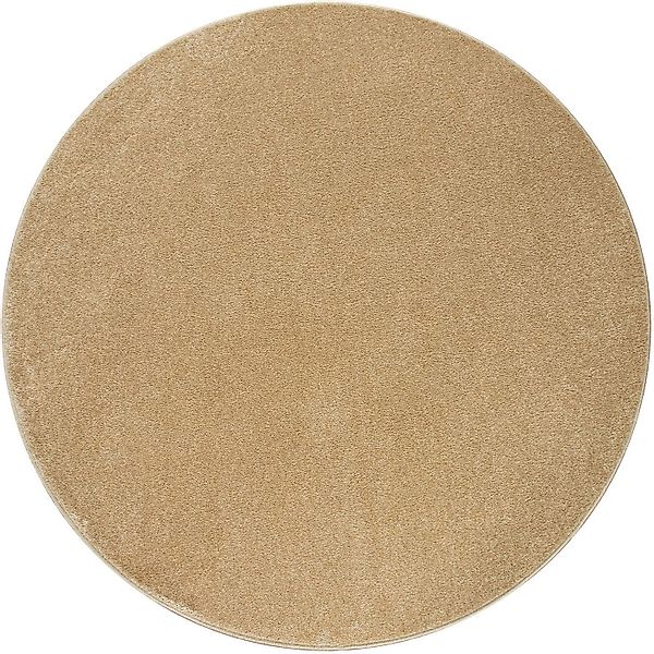 Paco Home Teppich »Porto 890«, rund, 13 mm Höhe, Kurzflor, Uni-Farben, idea günstig online kaufen