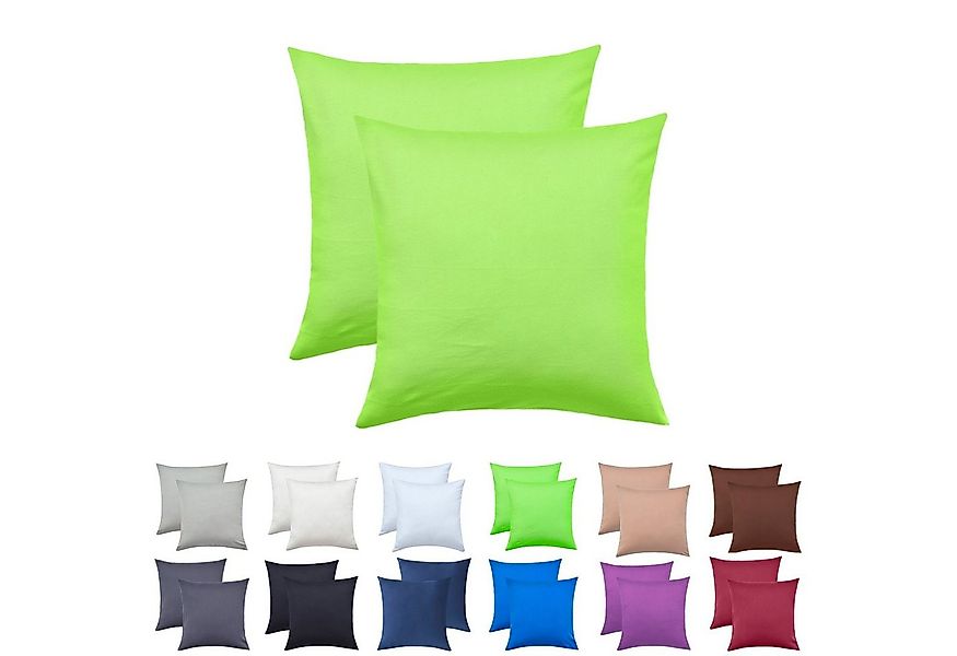 NatureMark Kissenbezüge 2er Pack Jersey Kissenbezug Kissenhülle, (2 Stück), günstig online kaufen