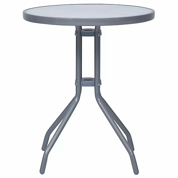 vidaXL Gartentisch, Outdoor Tisch Hellgrau 60 günstig online kaufen