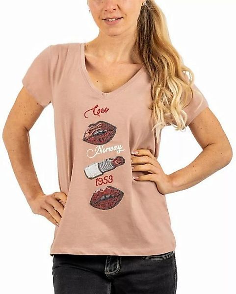 Geo Norway T-Shirt Damen T-Shirt bajabrica (1-tlg) mit Verzierungen günstig online kaufen
