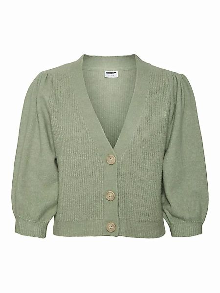 NOISY MAY Cropped Strickjacke Damen Grün günstig online kaufen