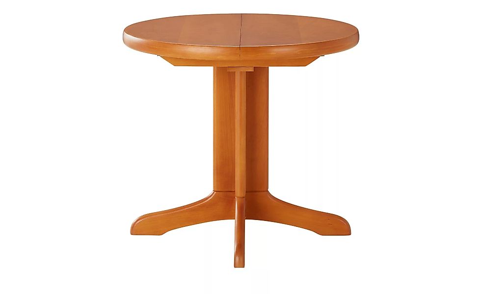Runder Säulentisch ausziehbar - holzfarben - 74 cm - Tische > Esstische - M günstig online kaufen