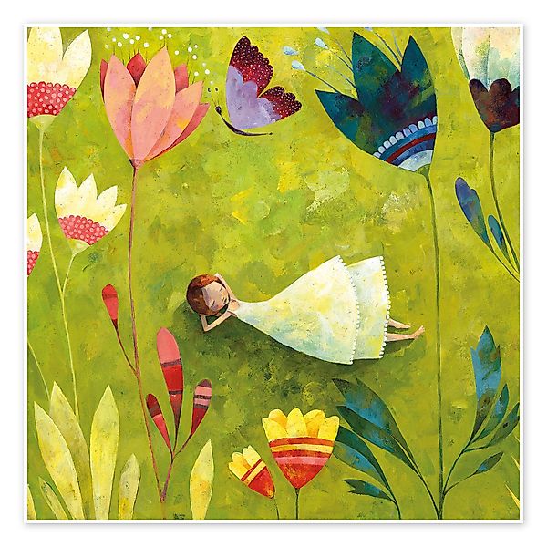 Posterlounge Poster Aurelie Blanz, Blumenwiese, Kinderzimmer günstig online kaufen