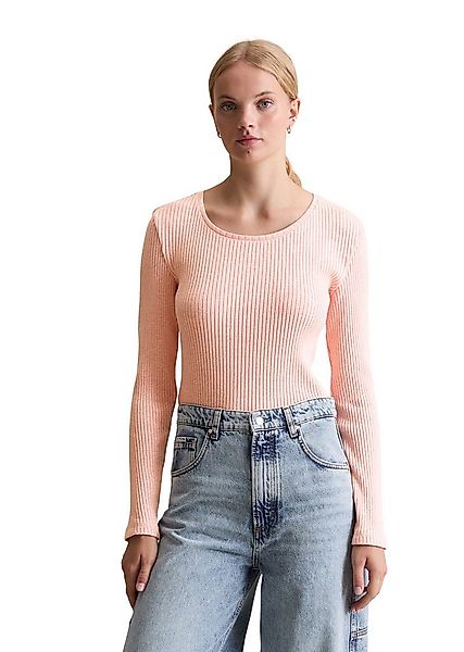 Marc O'Polo DENIM Langarmshirt aus Rippjersey günstig online kaufen