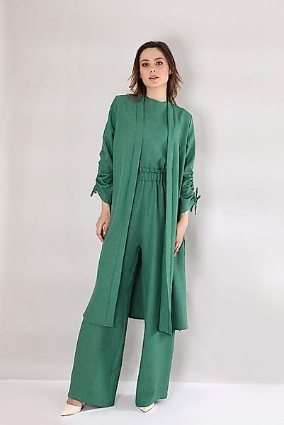 fashionshowcase Blusenkimono Damen Oversize-Kimono in Leinenoptik - Ärmel m günstig online kaufen