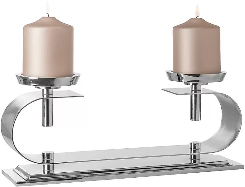Fink Kerzenleuchter »TWINSON«, (1 St.), Stumpenkerzenhalter, 2-flammig, ver günstig online kaufen