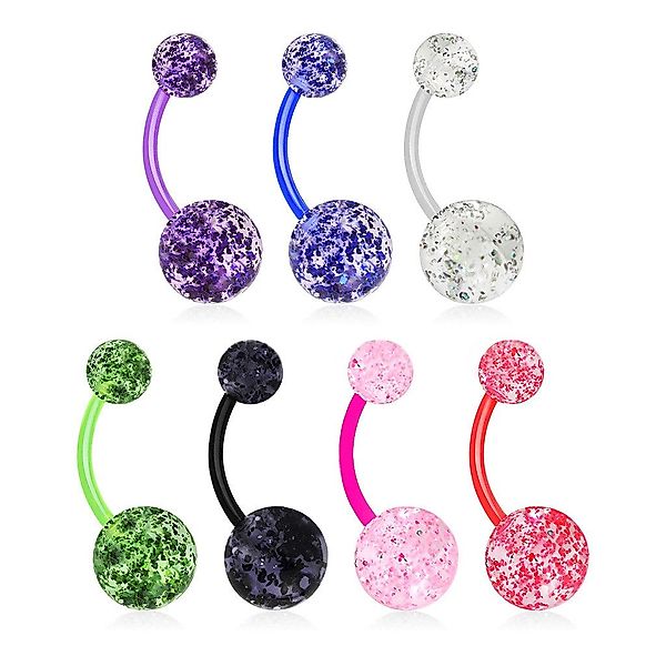 viva-adorno Bauchnabelpiercing Banane Barbell Bioflex Kunststoff günstig online kaufen