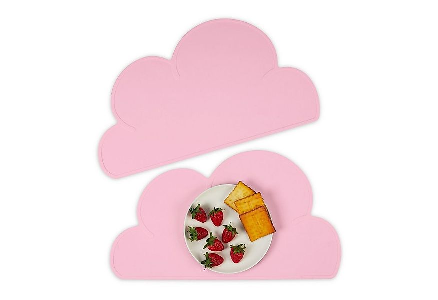 relaxdays Platzset Platzdeckchen Kinder 2er Set, Rosa günstig online kaufen