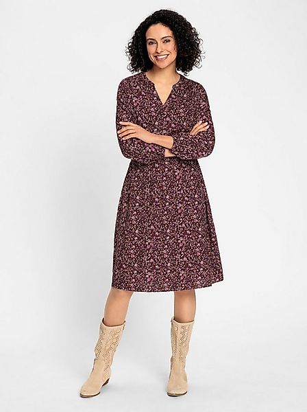 Witt Etuikleid Druck-Kleid Langarm günstig online kaufen