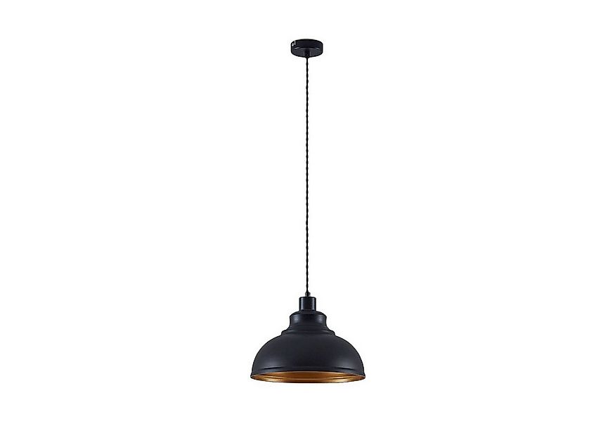 Lindby Hängeleuchte Albertine, Metall, Schwarz IP20, 1 x 60 W günstig online kaufen