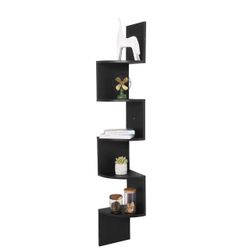 Woltu Wandregal, 1-tlg., Bücherregal Eckregal Zickzack günstig online kaufen