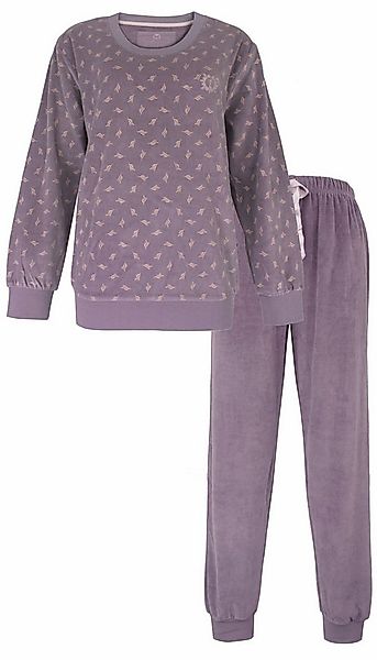 Tenderness Schlafanzug Damen Nikki Pyjama mit Bündchen (2 tlg) Modisches De günstig online kaufen