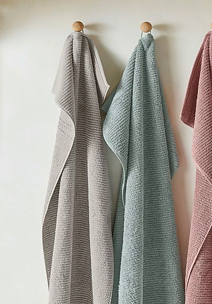 hessnatur Frottee-Handtuch feiner Streifen aus Bio-Baumwolle - beige - Größ günstig online kaufen